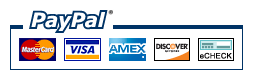 Paypal - Mastercard, Visa, Amex